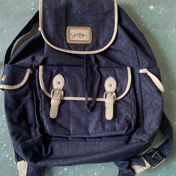 Jessica Simpson Navy Backpack - Picture 1 of 5